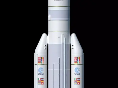 Ariane 5 ECA rocket 3D model