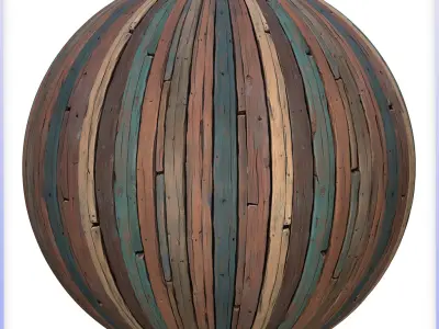 Stylized Wood Floor Seamless Texture Texture 11