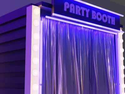 party  booth 3D model