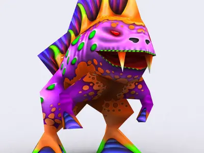 3DRT - Warbeast Monster - Murkl Low-poly 3D model