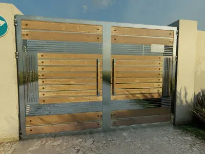 Metall Gates x2 3D model
