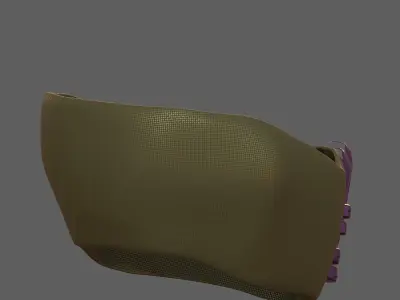 Gas mask helmet 3d model scifi Low-poly  Low-poly 3D model 145