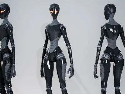 Robot12 Low-poly 3D model