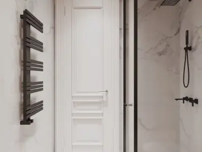 Bathroom design Interior style Neoclassical 3D model