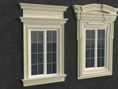 Windows in the style of modern classics 5 3d model 3D model