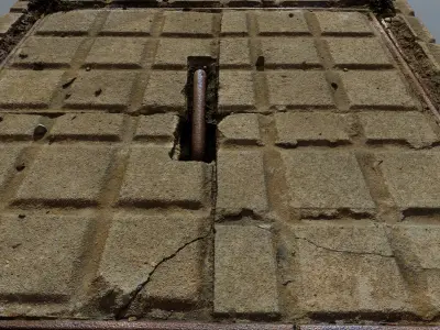 Drain01scan manhole cover 3D model