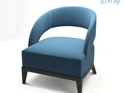 Colourful sophisticated-futuristic design-elegant style chair 3D model