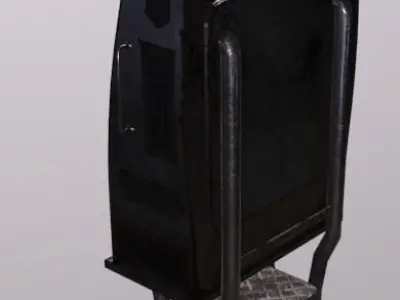 Worker Computer Terminal Low-poly 3D model