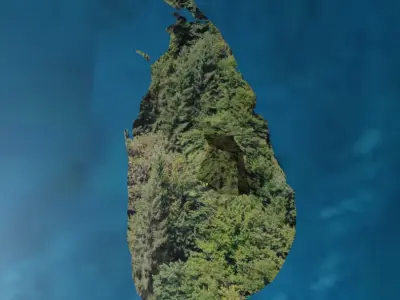 Srilanka 3d map Free low-poly 3D model