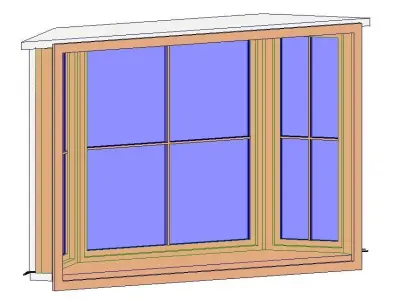 Casement Bay Window 3D model