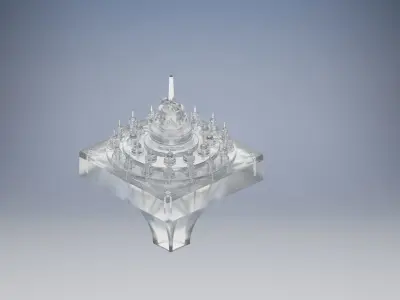 Borobudur Tample Light Miniature 3D print model