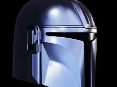 MANDALORIAN HELMET - Lifesize - Fan Art 3D Print Model 3D print model