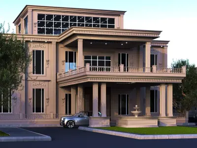 classic villa  3D model