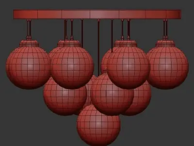2 X CHANDELIER 3D model