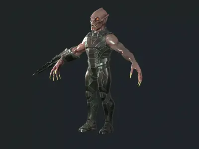 GraveStalker1 Low-poly 3D model