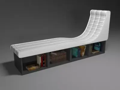 Armchair - windowsill 3D model