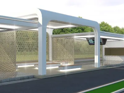 Busstop 3D model