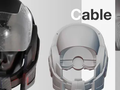 Mass Effect - N7 Helmet Shepard 3D Model 3D print model