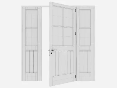 Aluminium door 162 3D model
