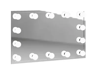 Salon Mirror with Lights 3D model