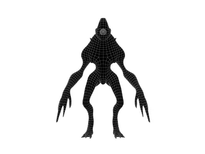 Aliens Monster v3 004 Low-poly 3D model