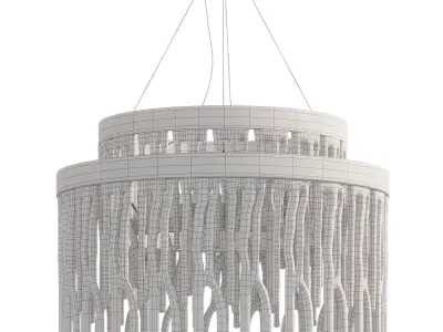 Chandelier Luxxu Babel suspension by lalume 3D model