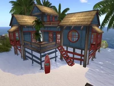 HOUSE BAHIA ASIAN  Low-poly 3D model