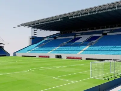 Arena Khimki - Moscow  Low-poly 3D model