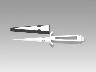 Star Trek TOS inspired Dagger and Agonizer prop as in Mirror 3D model