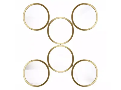 Mirror in a metal frame GZ-M1073 3D model