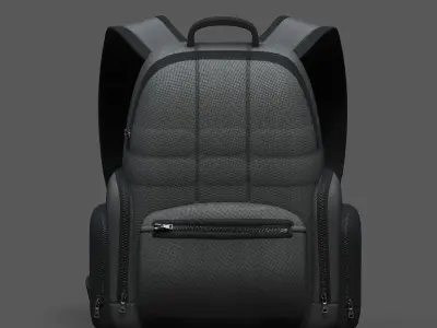 Backpack bag baggage Color 3d low poly Low-poly Low-poly 3D model