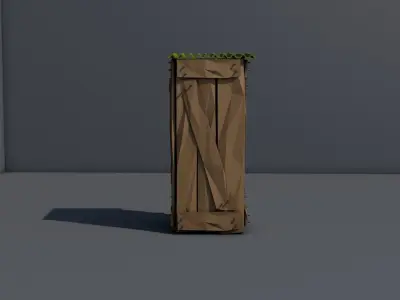 Rural tuolet Free low-poly 3D model