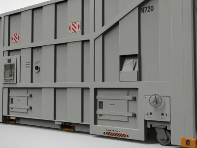 sci fi Cargo Container 1 3D model