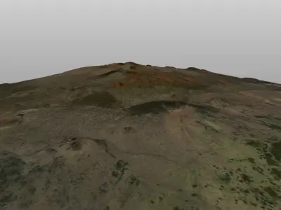 terrain 3d model Low-poly 3D model