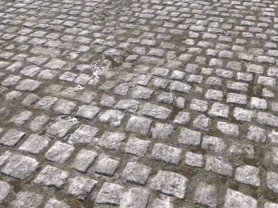 Cobblestone Road 3 Texture PBR Texture