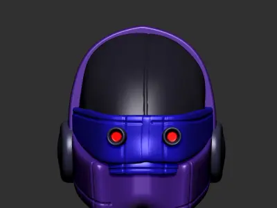 helmet high poly sculpt 3d printable ver 7 3D model 3D model 88