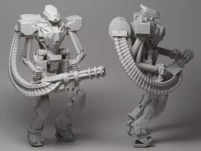 Droid robot 3D print model