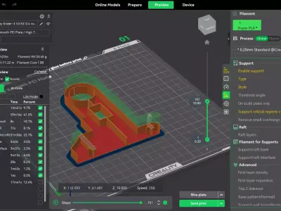 Frame Mount Curtain Rod Bracket 1 inch Pipe and Vitrase Rail 3D print model