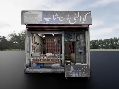 Nan Shop 3D Model By zambeelstudios Low-poly 3D model