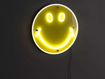 SMILEY CLASSIC NEON 3D model