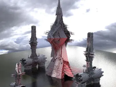 Ramesses Great pyramid under construction 1 3D model