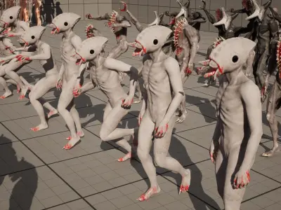 CREATURE MEGA-PACK Low-poly 3D model