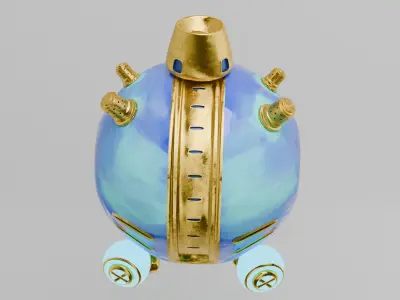 Animation Sci Fi Robot Game asset 3D model