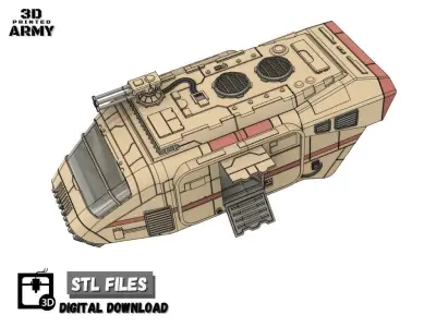 Star Wars A-A5 Speeder truck for SW legion 3D Print STL files  3D print model