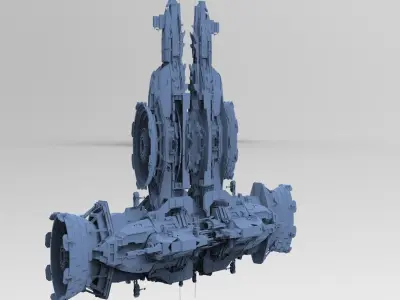 Sci-Fi Droid ship 6  3D model