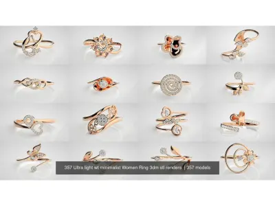 Light Weight Rings-Check Description 3D print model
