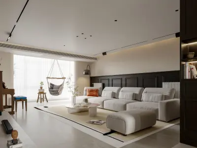 apartment interior scenes        3D model 3