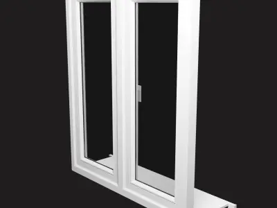 Plastic Window  Low-poly 3D model