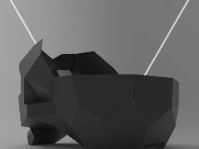 Welding Project Plans Drawings Skull Fire Pit DXF PDF 3D model