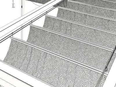 Fabric Sunshade 3D model